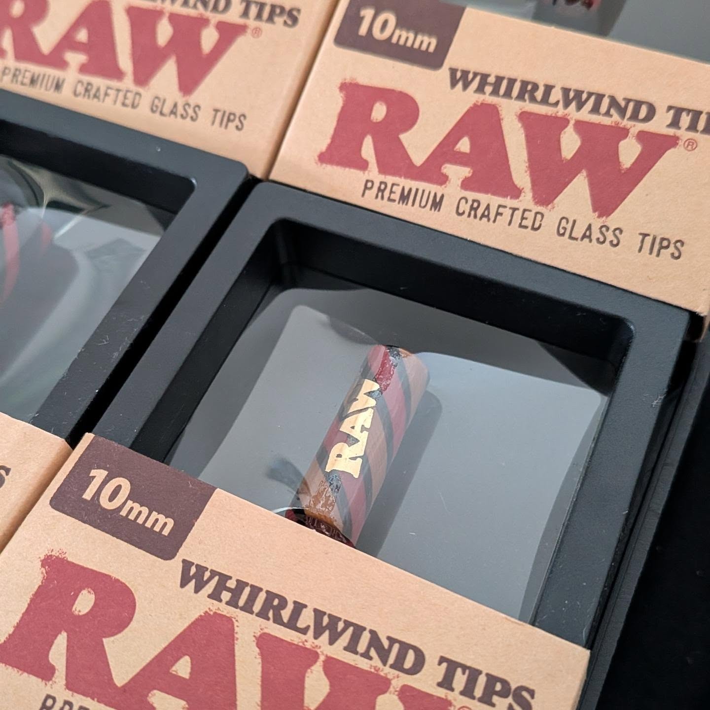 Raw whirlwind 10mm glass tip